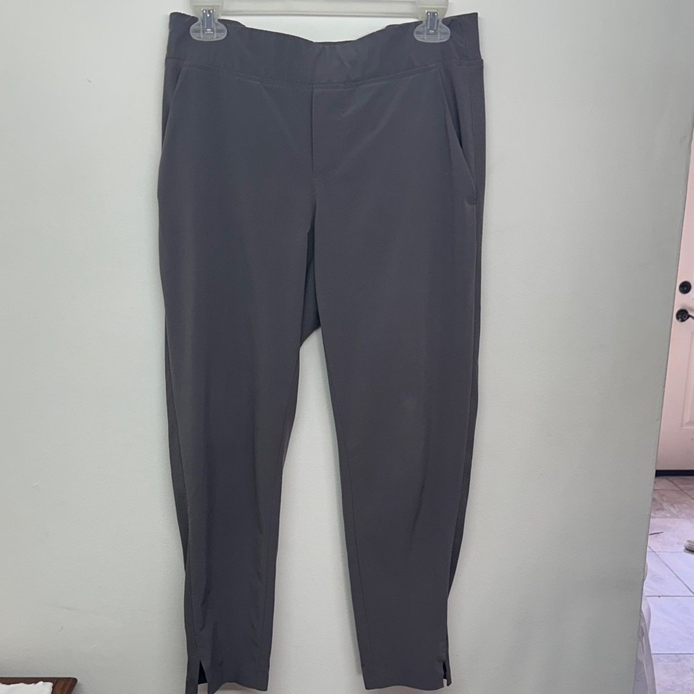 Athleta Ankle Pants Mid Rise Gray Sz 6p